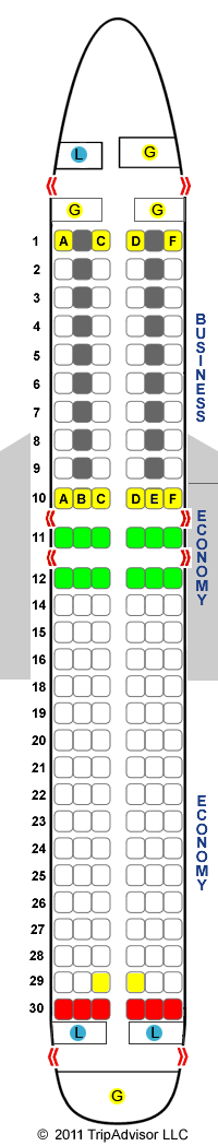 Lufthansa Airbus A320-200 NEK Seat Map