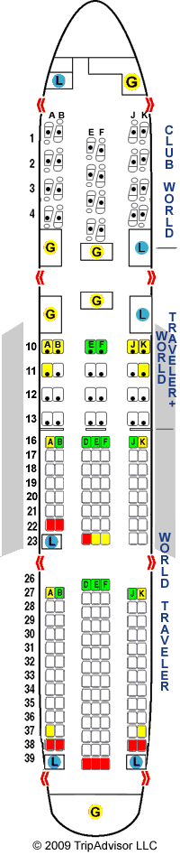 Boeing 767 Seating