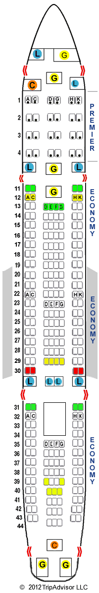 Missing Rows of Seats Numbering System on CO A/C - FlyerTalk Forums