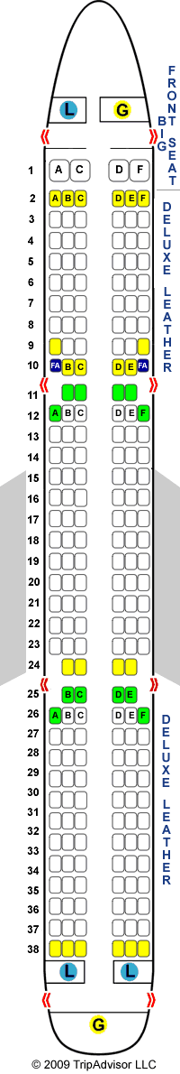 Seating Chart On Spirit Airlines